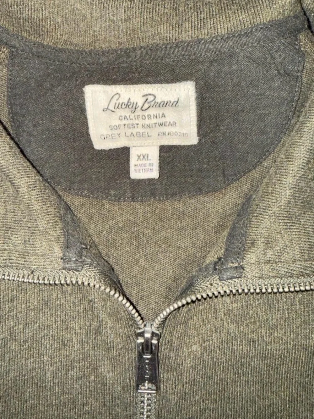 Lucky Brand Grey Label Full Zip Jacket – Men’s XXL